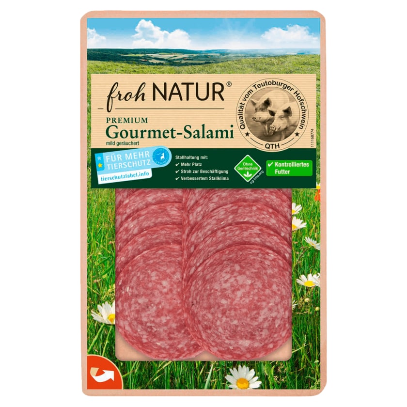 Froh Natur Gourmet-Salami mild geräuchert 80g